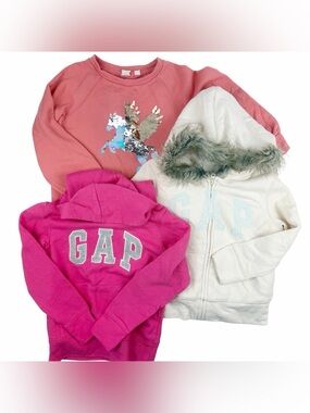 Gap Lot of Girl's Size Small 6/7 Hoodie Zip Jackets Sweatshirt

05B2602X